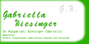 gabriella wiesinger business card